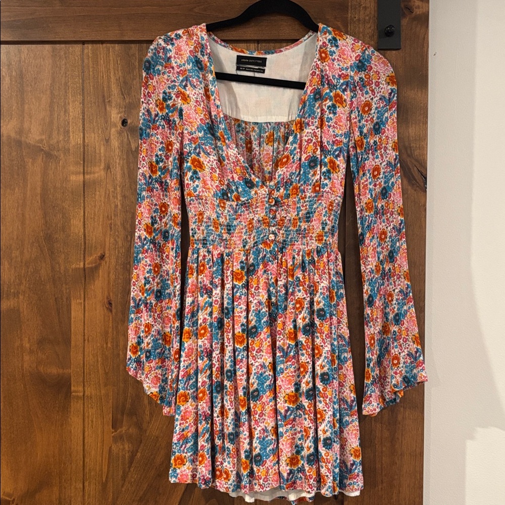 Urban Outfitters Elise Smocked Dress - Picture 2 of 4